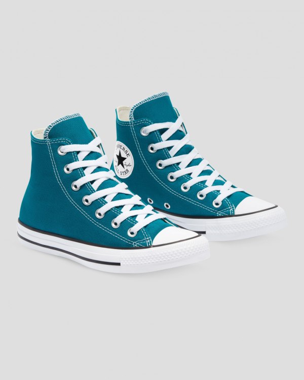 Converse Chuck Taylor All Star Seasonal Blå Sko Danmark - Converse Høje Sneakers Herre - 46507ASVK